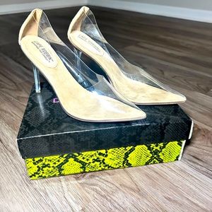 CAPE RIBBON Clear Heels